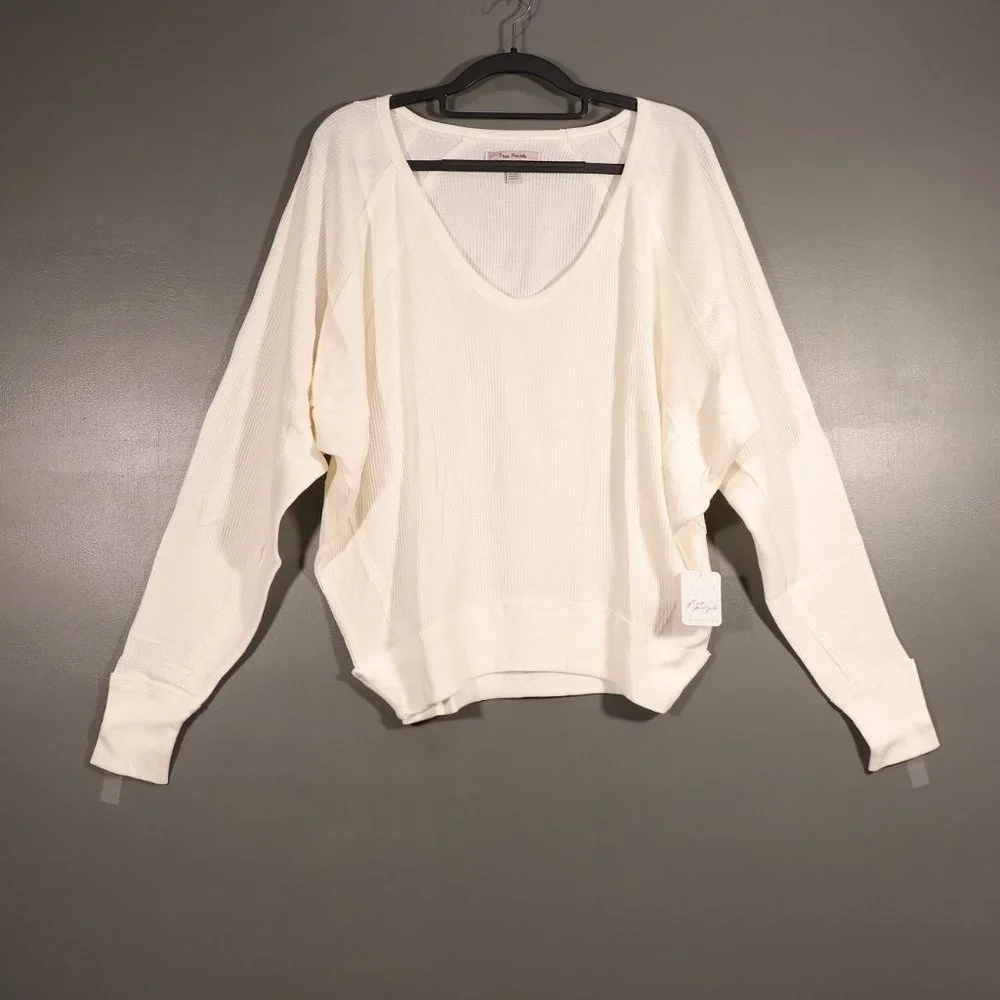 NWT Free People X Revolve Santa Clara Thermal in Alabaster - Picture 3 of 16
